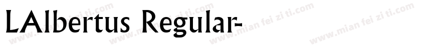 LAlbertus Regular字体转换